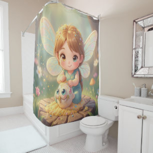 The Luminous Wanderer and the Nectar Art.9 Shower Curtain
