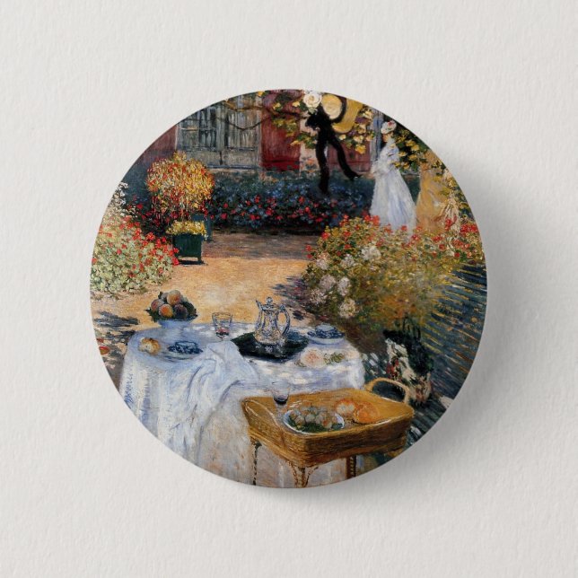 The Luncheon by Claude Monet Pinback Button (Front)