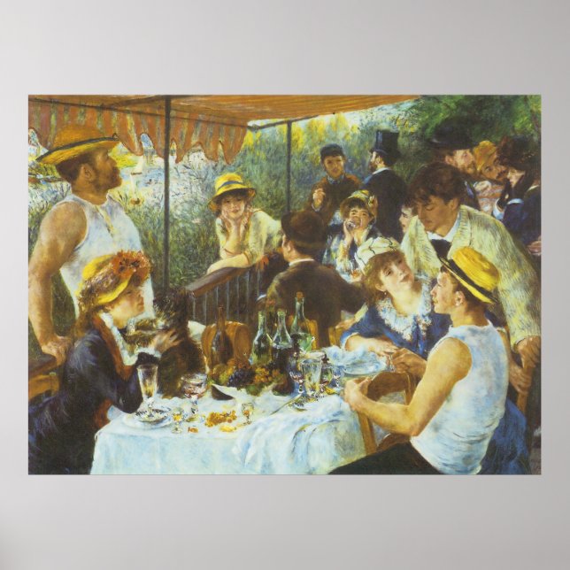The Luncheon, by Pierre-Auguste Renoir Poster (Front)