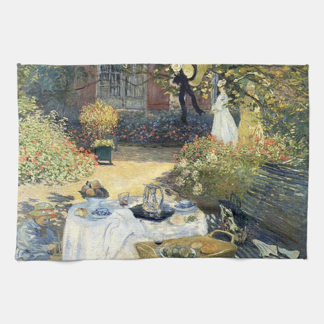 The Luncheon Claude Monet    Kitchen Towel (Horizontal)