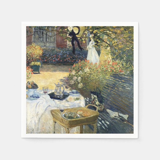 The Luncheon Claude Monet    Napkins (Front)
