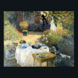 The Luncheon Claude Monet    Poster<br><div class="desc">The Luncheon.  Claude Monet. Reproduction of famous works of art  images in the public domain.</div>