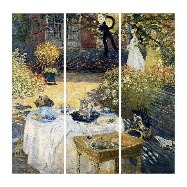 The Luncheon Claude Monet    Triptych (Front)