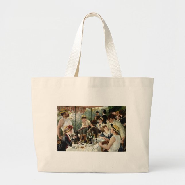 The Luncheon of the Boating Party Large Tote Bag (Front)