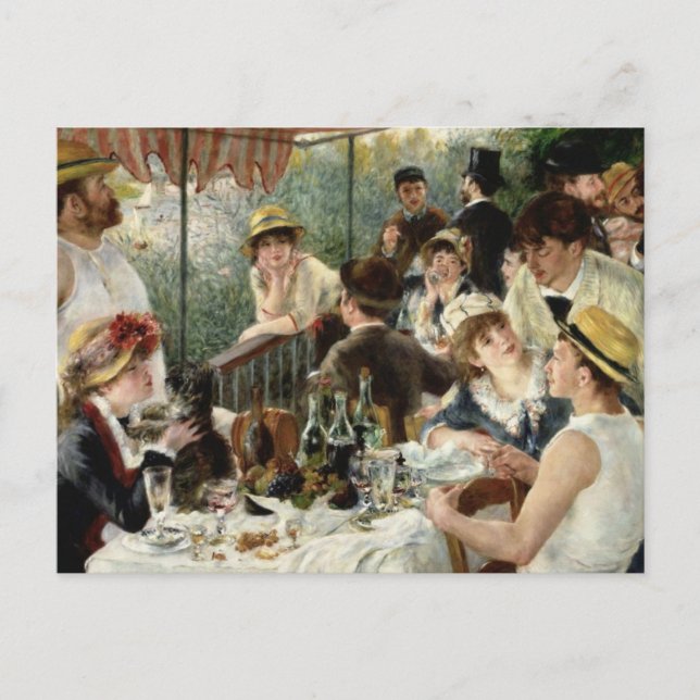 The Luncheon of the Boating Party Postcard (Front)