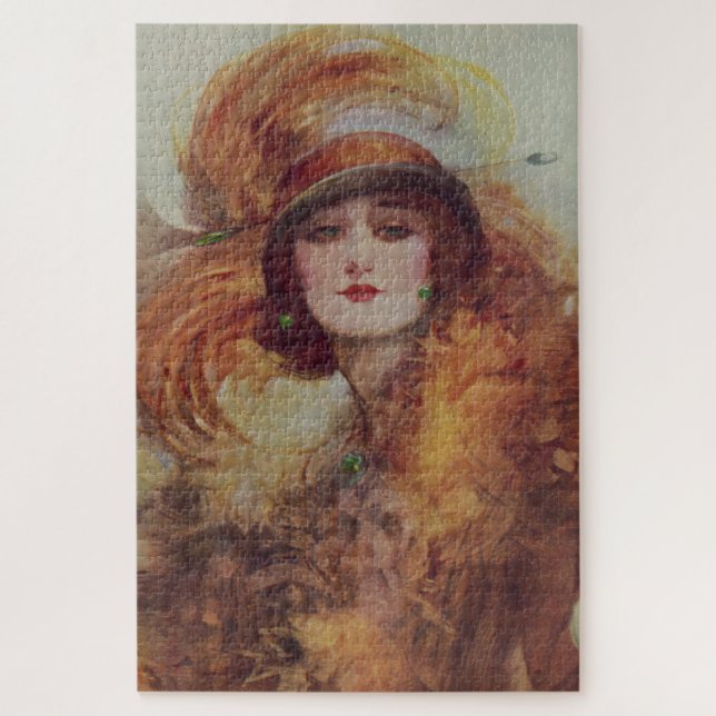 The Lure Of The Green Eyes - W.H. Barribal Jigsaw Puzzle (Vertical)