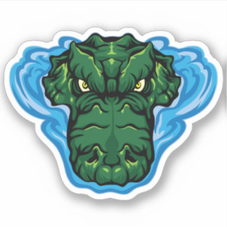 The Lurking Alligator Sticker