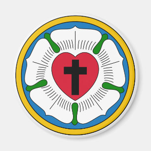 The Luther Rose Lutheranism Martin Luther Magnet