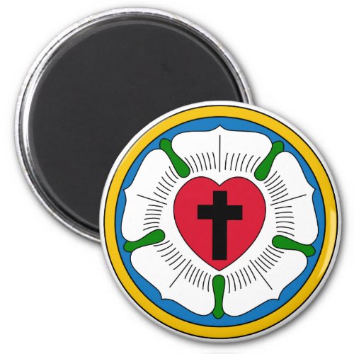 The Luther Rose Lutheranism Martin Luther Magnet