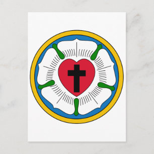 The Luther Rose Lutheranism Martin Luther Postcard