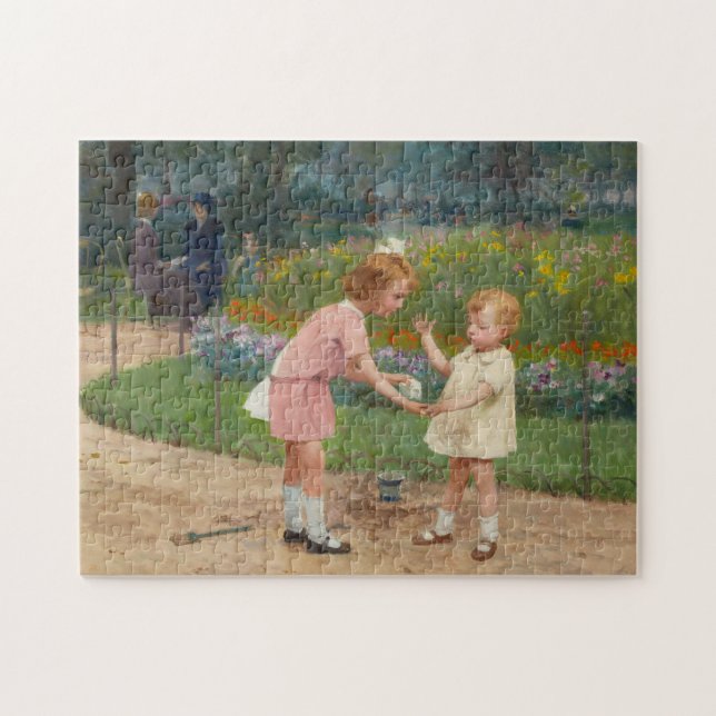 The Luxembourg Gardens | Victor Gabriel Gilbert Jigsaw Puzzle (Horizontal)