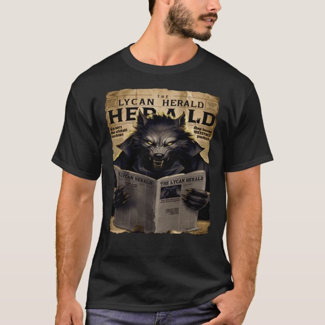 The Lycan Herald News Paper Edition T-Shirt (Front)