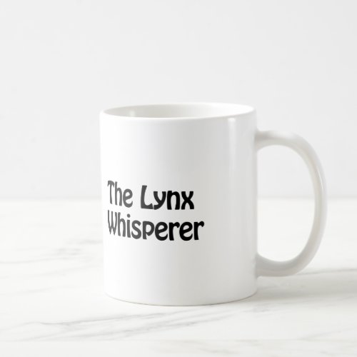 the lynx whisperer coffee mug