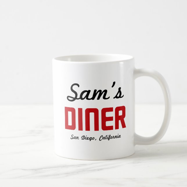 The Lyons Saga ~ Right Handed Sam's Diner Coffee Mug (Right)