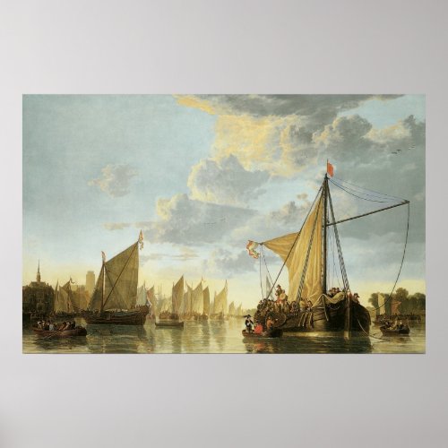The Maas at Dordrecht 1650 Poster