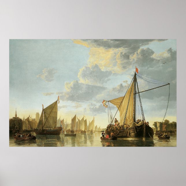 The Maas at Dordrecht; 1650 Poster (Front)