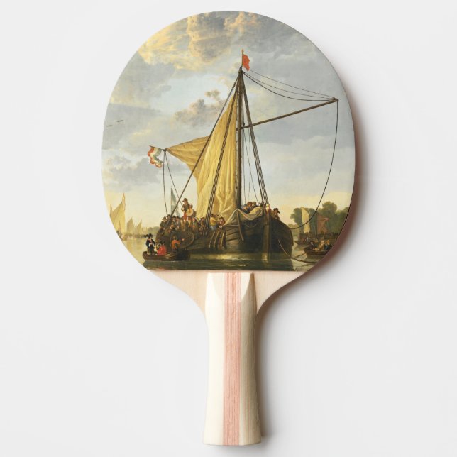 The Maas at Dordrecht  Aelbert Cuyp     Ping Pong Paddle (Front)