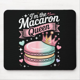 The macaron queen cute pastel dessert lover graphi mouse pad