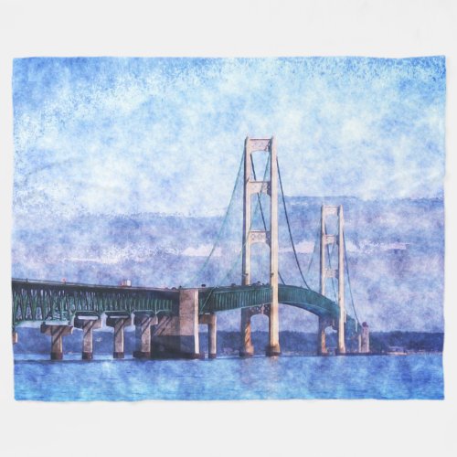 The Mackinac Bridge Fleece Blanket