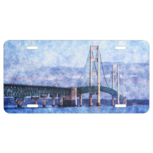The Mackinac Bridge License Plate