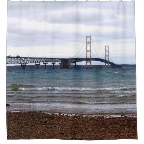 The Mackinac Bridge Shower Curtain