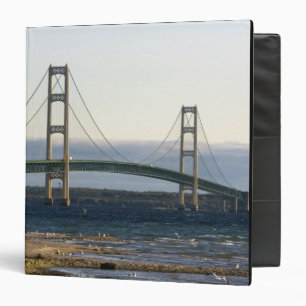 The Mackinac Bridge spanning the Straits of 4 Binder