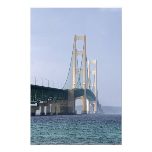 The Mackinac Bridge spanning the Straits of Photo Print
