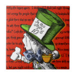 The Mad Hatter | Alice In Wonderland Ceramic Tile at Zazzle