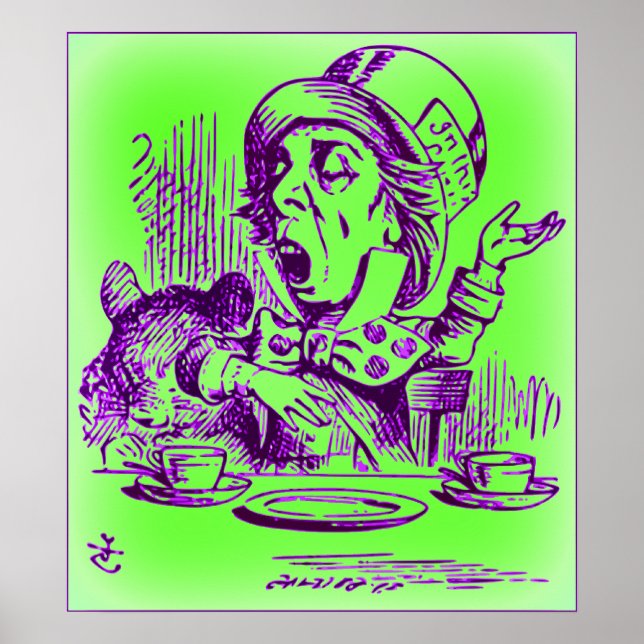 The Mad Hatter - Alice in Wonderland Poster (Front)