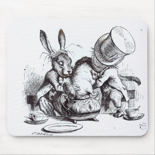 The Mad Hatter and the March Hare Mouse Pad