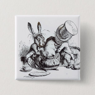 The Mad Hatter and the March Hare Pinback Button