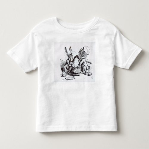 The Mad Hatter and the March Hare Toddler T_shirt