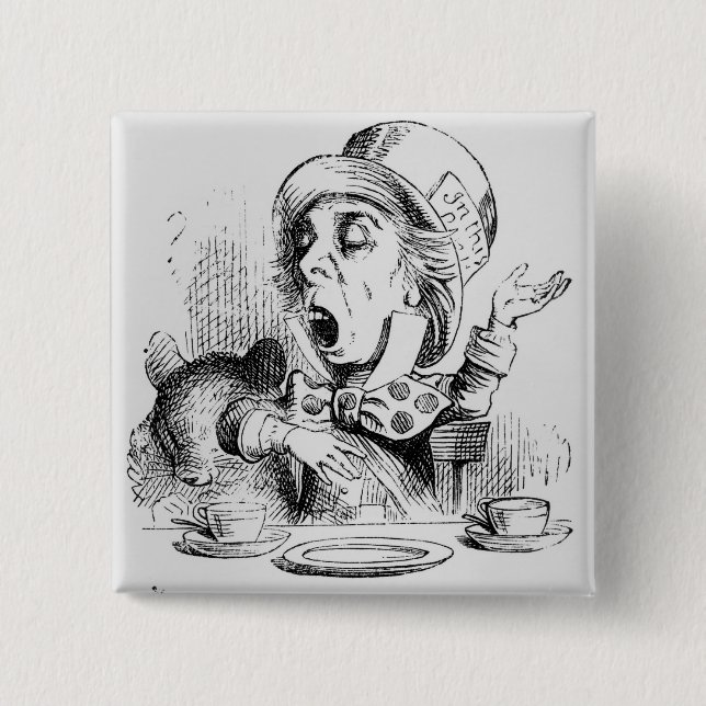 The Mad Hatter Button (Front)