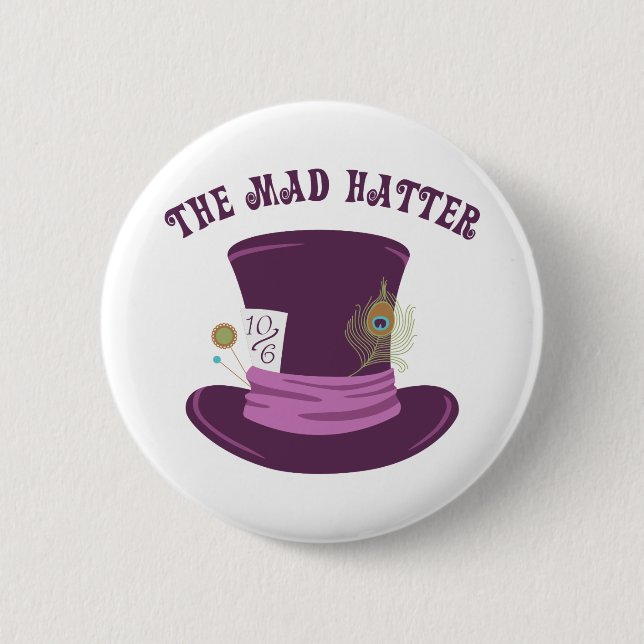 The Mad Hatter Button (Front)