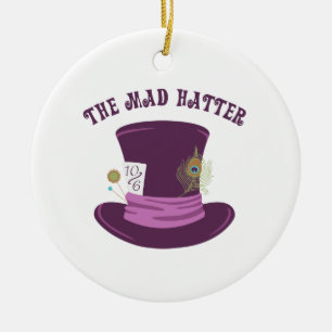 The Mad Hatter Ceramic Ornament