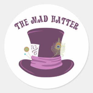 The Mad Hatter Classic Round Sticker