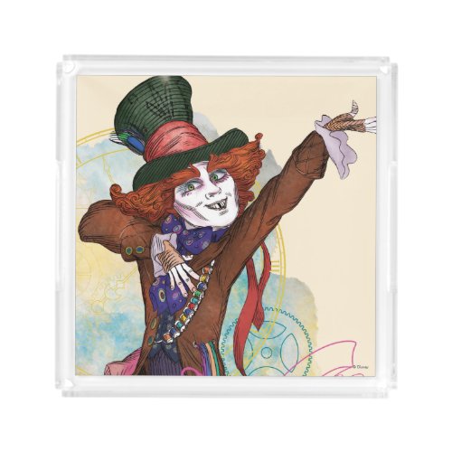 The Mad Hatter  I am NOT an Illusion Acrylic Tray