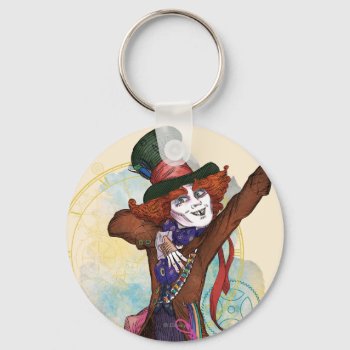 The Mad Hatter | I Am Not An Illusion Keychain by AliceLookingGlass at Zazzle