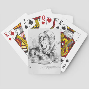 The Mad Hatter, illustration from 'Alice's Poker Cards