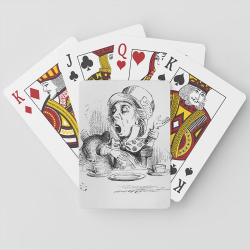 The Mad Hatter illustration from Alices Poker Cards