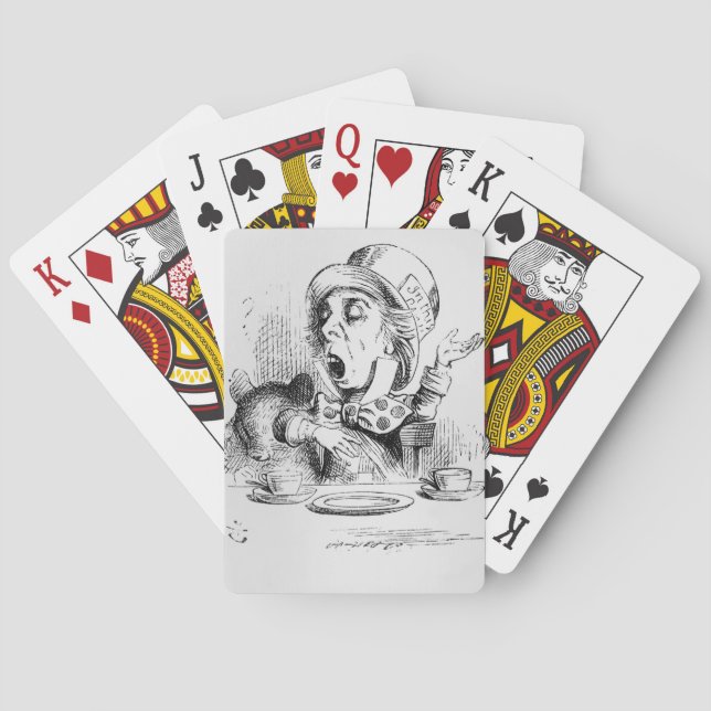 The Mad Hatter, illustration from 'Alice's Poker Cards (Back)
