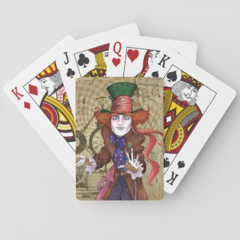 The Mad Hatter | Mad As A Hatter 2 Playing Cards by AliceLookingGlass at Zazzle
