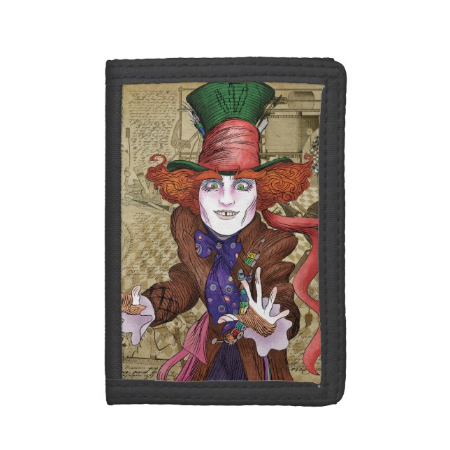 The Mad Hatter | Mad as a Hatter 2 Tri-fold Wallet (Front Vertical)