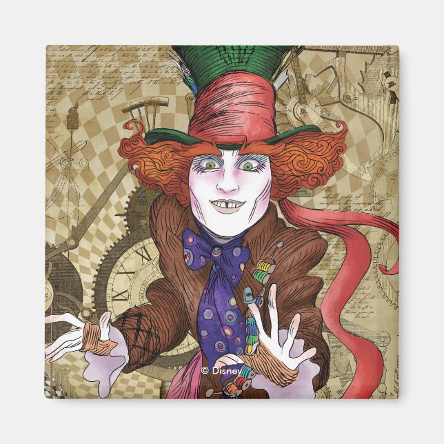 The Mad Hatter | Mad as a Hatter Magnet (Front)