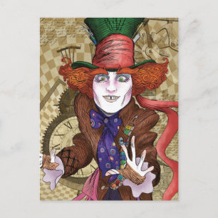 The Mad Hatter Mad as a Hatter Postcard