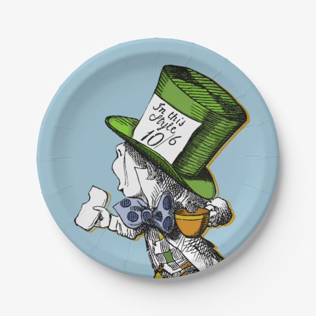 The Mad Hatter Paper Plates (Front)