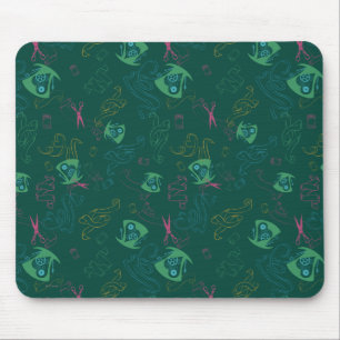 The Mad Hatter Pattern Mouse Pad