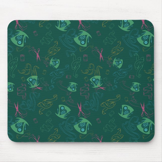 The Mad Hatter Pattern Mouse Pad (Front)