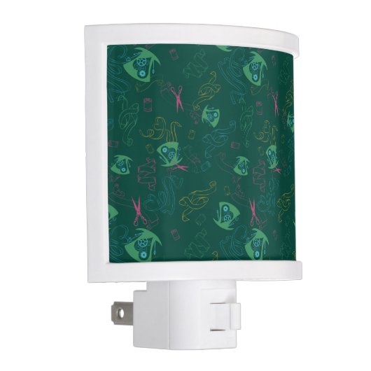 The Mad Hatter Pattern Night Light (Right)