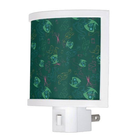 The Mad Hatter Pattern Night Light (Left)
